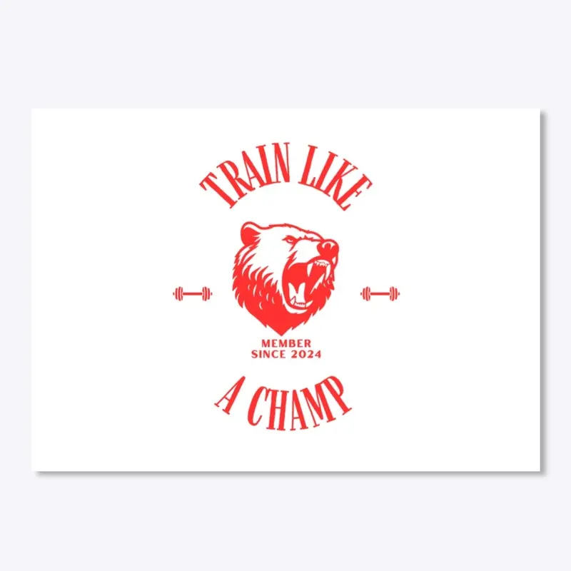 Train Like A Champ Sticker